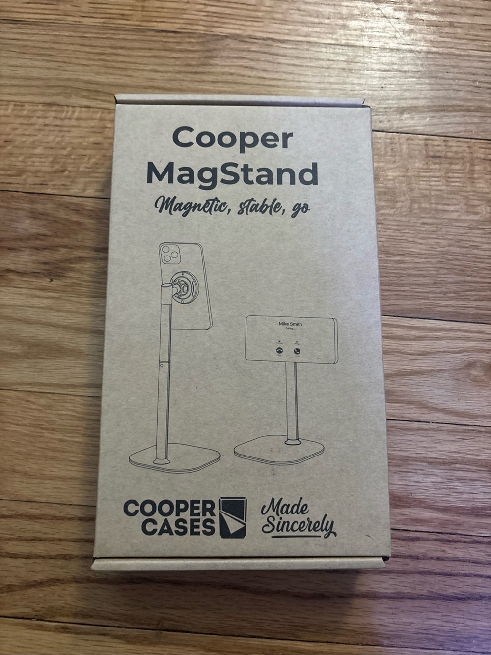 NEW! Cooper MagStand - Adjustable Magnetic iPhone Stand  white & silver NEW!